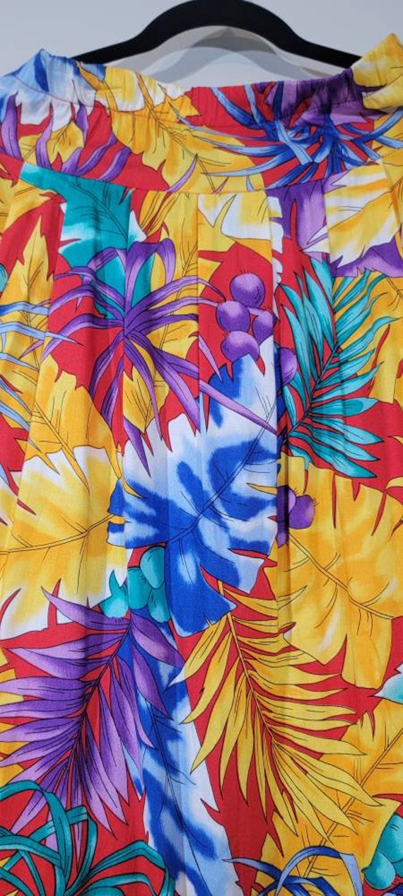 80s By Krush tropical skirt | tiki floral | bold … - image 5