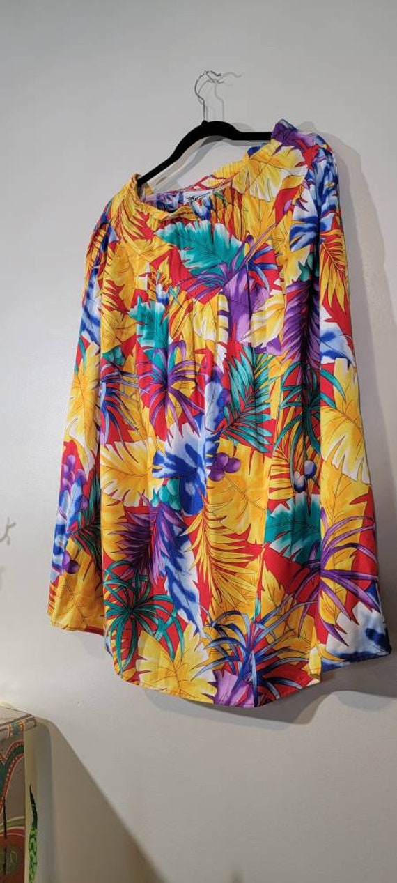 80s By Krush tropical skirt | tiki floral | bold … - image 4