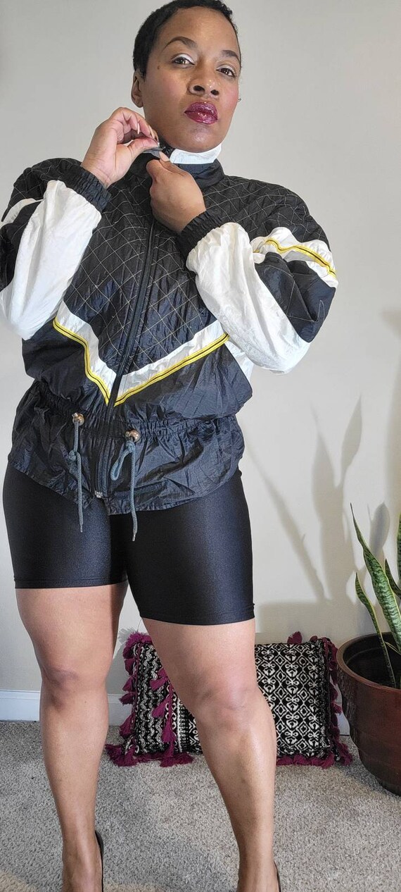 Vintage 80s 90s Nylon Windbreaker jacket women's … - image 7