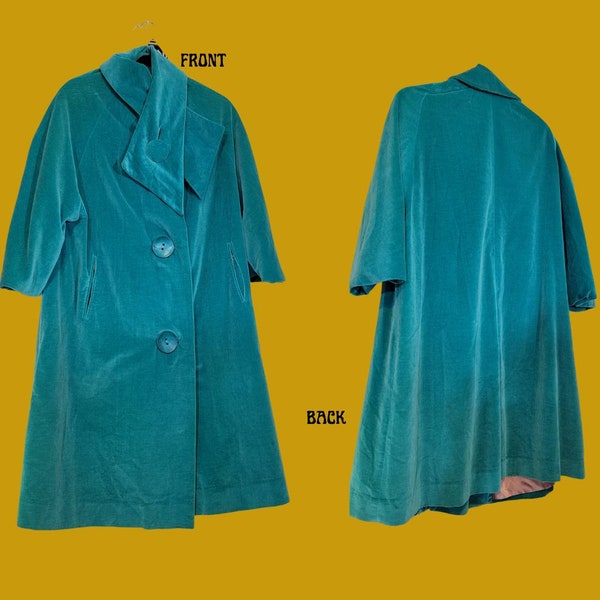 Velvet Swing Coat Etsy