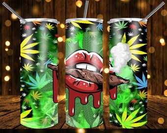 420 Cannabis Designs 20 Oz Tumblers Full Wrap Premium  420 Sublimation tumblers 586