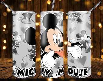 Mickey and Minnie Designs 20 Oz Tumblers PNG Bundle Sublimation Design - Download - 20oz full wrap - PNG Sublimation tumblers