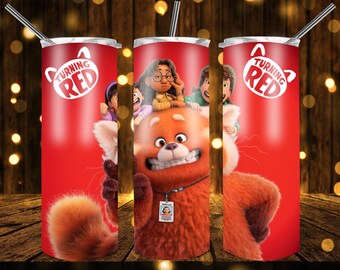Turning Red Designs 20 Oz Tumblers PNG Bundle Sublimation Design - Download - 20oz full wrap - PNG Sublimation tumblers