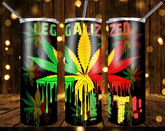 420 Cannabis Designs 20 Oz Tumblers Full Wrap Premium  420 Sublimation tumblers