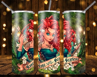 Designs 20 Oz Tumblers Magic Princesses Tattoo PNG Bundle Sublimation Design - Download - 20oz full wrap - PNG Sublimation tumblers