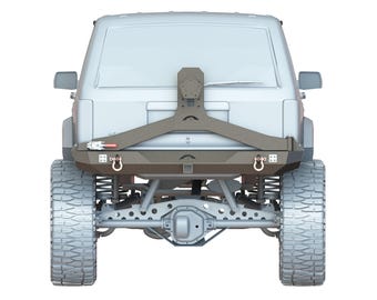 Jeep grand cherokee XJ rear bumper wit tire carrier DIY KIT Digital Files