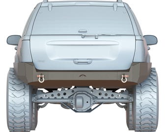 Jeep grand cherokee WJ rear bumper DIY KIT Digital Files