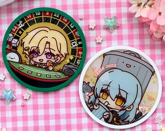 HSR Glitter Coasters | Aventurine / Stelle | Honkai Star Rail