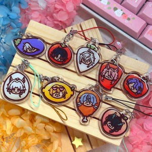 HSR Food Phone Charms with Epoxy | Aventurine/Sunday/Feixiao/DHIL/more Keychain! | Honkai Star Rail