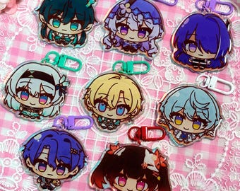 Rainbow Epoxy Keychains – Honkai Star Rail / HSR Characters | Perfect Gift for Fans!