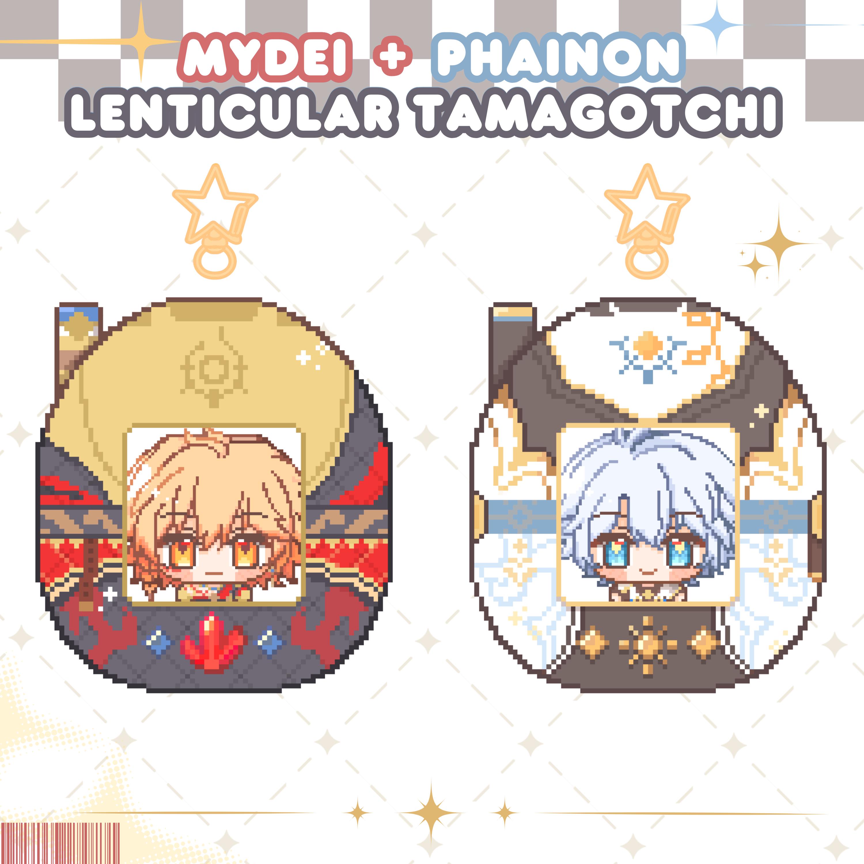 HSR Mydei & Phainon Tamagotchi Photo Holders - Comes With Free