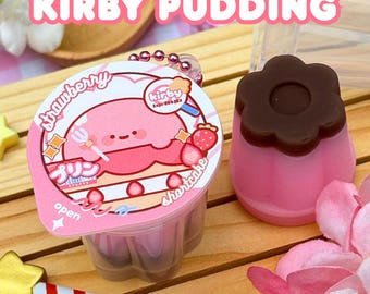 ¡Llavero de pudín blando de Kirby / sabor a tarta de fresa!