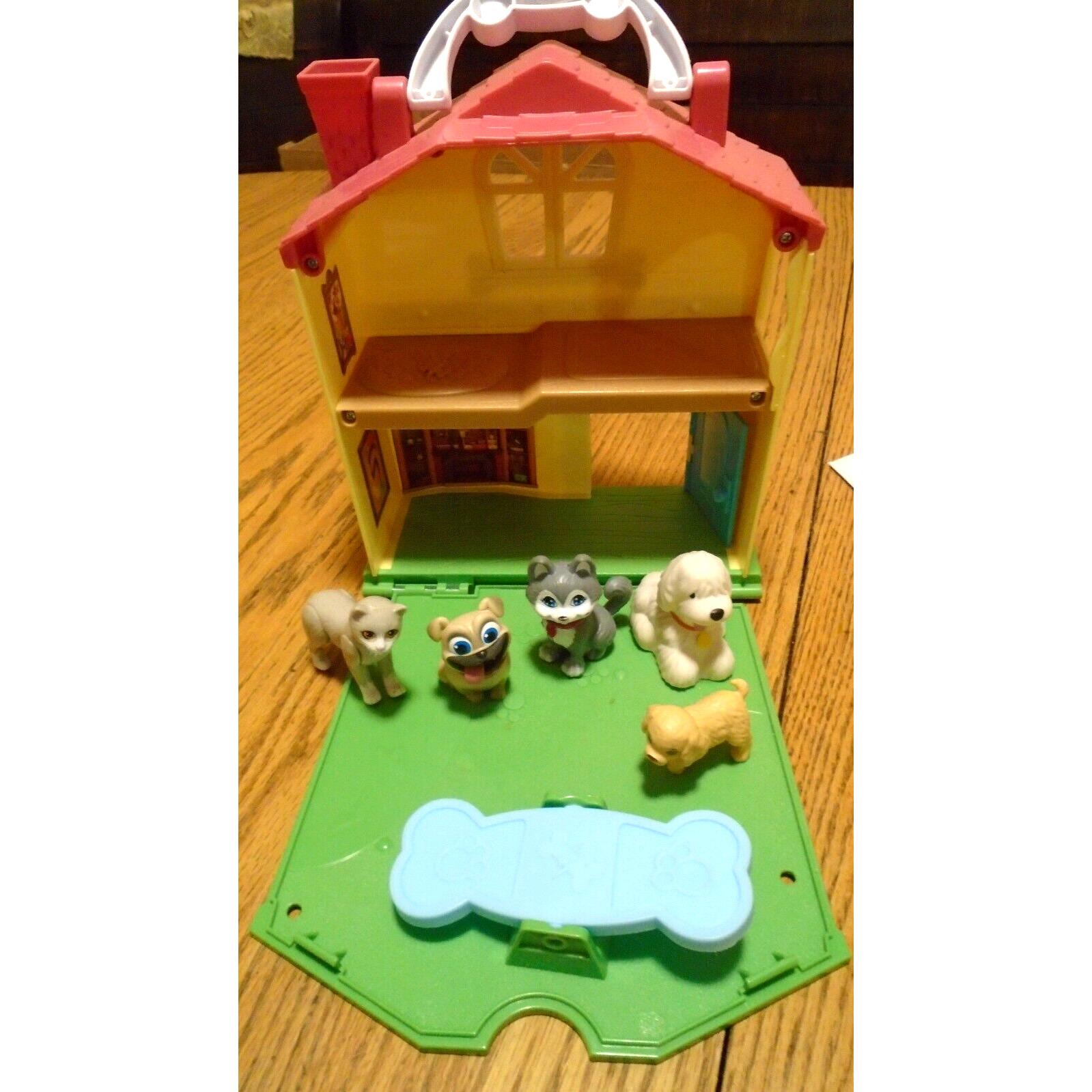 Disney Junior Puppy Dog Pals Stow N Go House Playset colorful and  interactive toys Figures ABS Non SMOKING HOME
