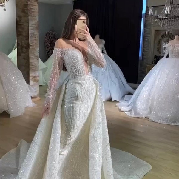 Mermaid Tail Wedding Dress Etsy