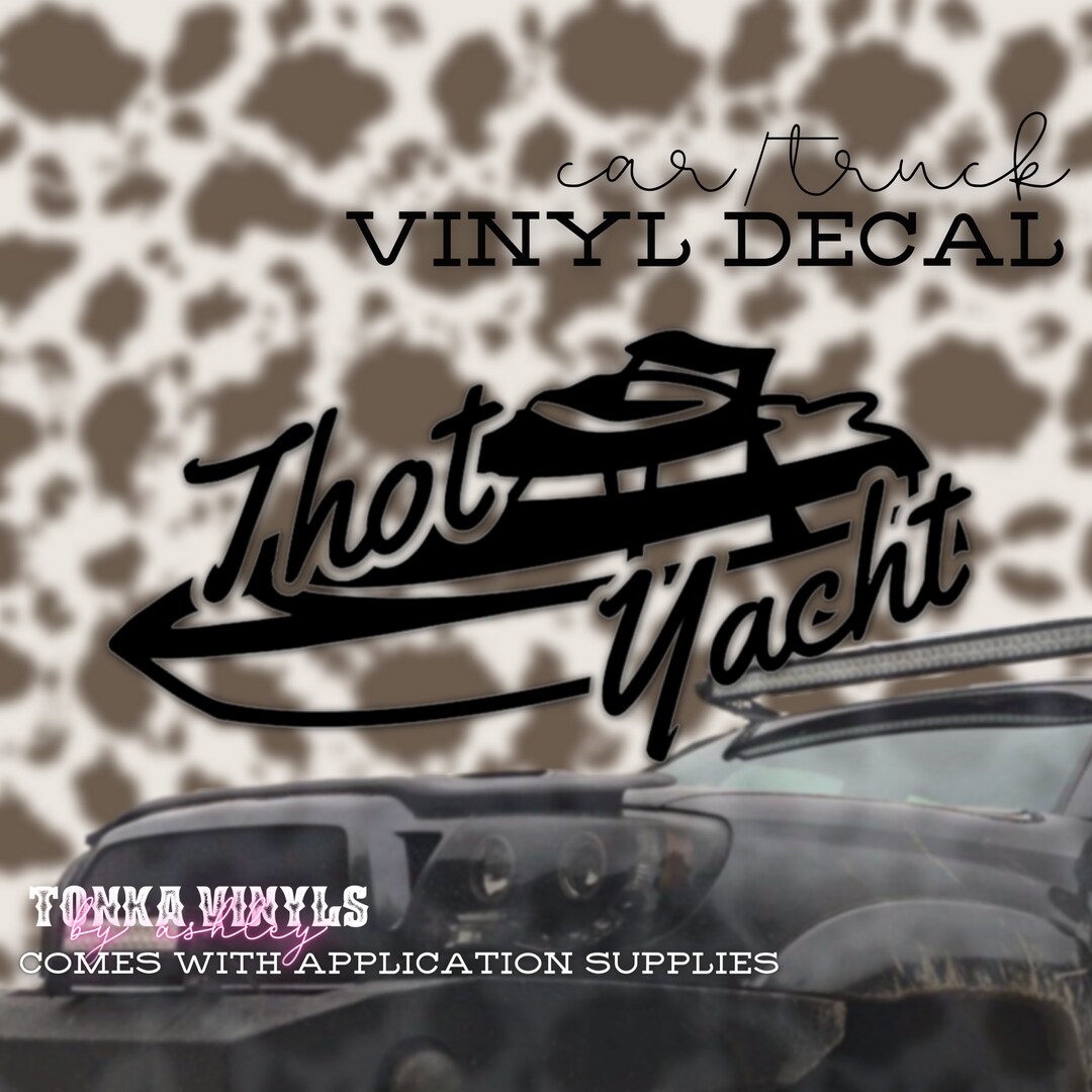 Thot Yacht Vinyl Decal Water and UV Resistant Truck Decal Etsy