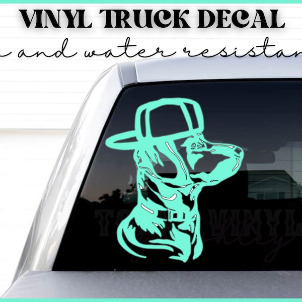 Dog With Backwards Hat Decal Etsy