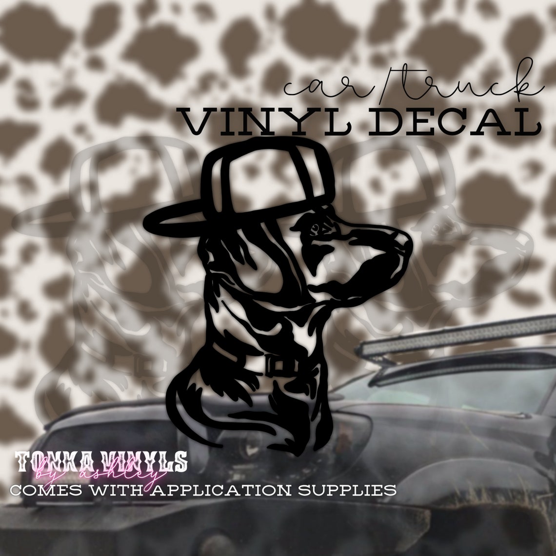 Lab With Backwards Hat Vinyl Decal Hunting Dog Decal Etsy