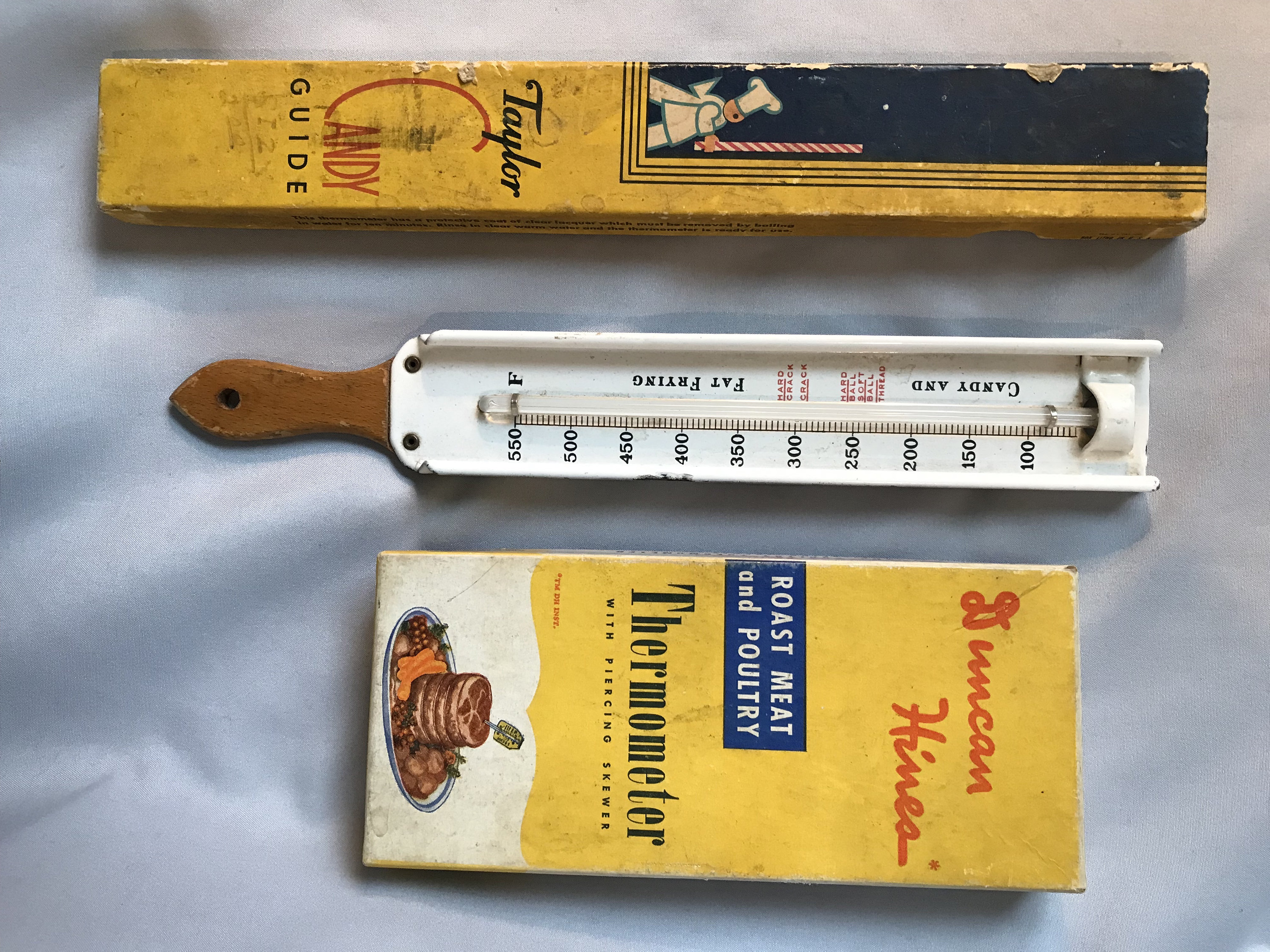 Vintage Taylor Instrument Co Roast Meat Thermometer Pin Instruction Manual  Boxed