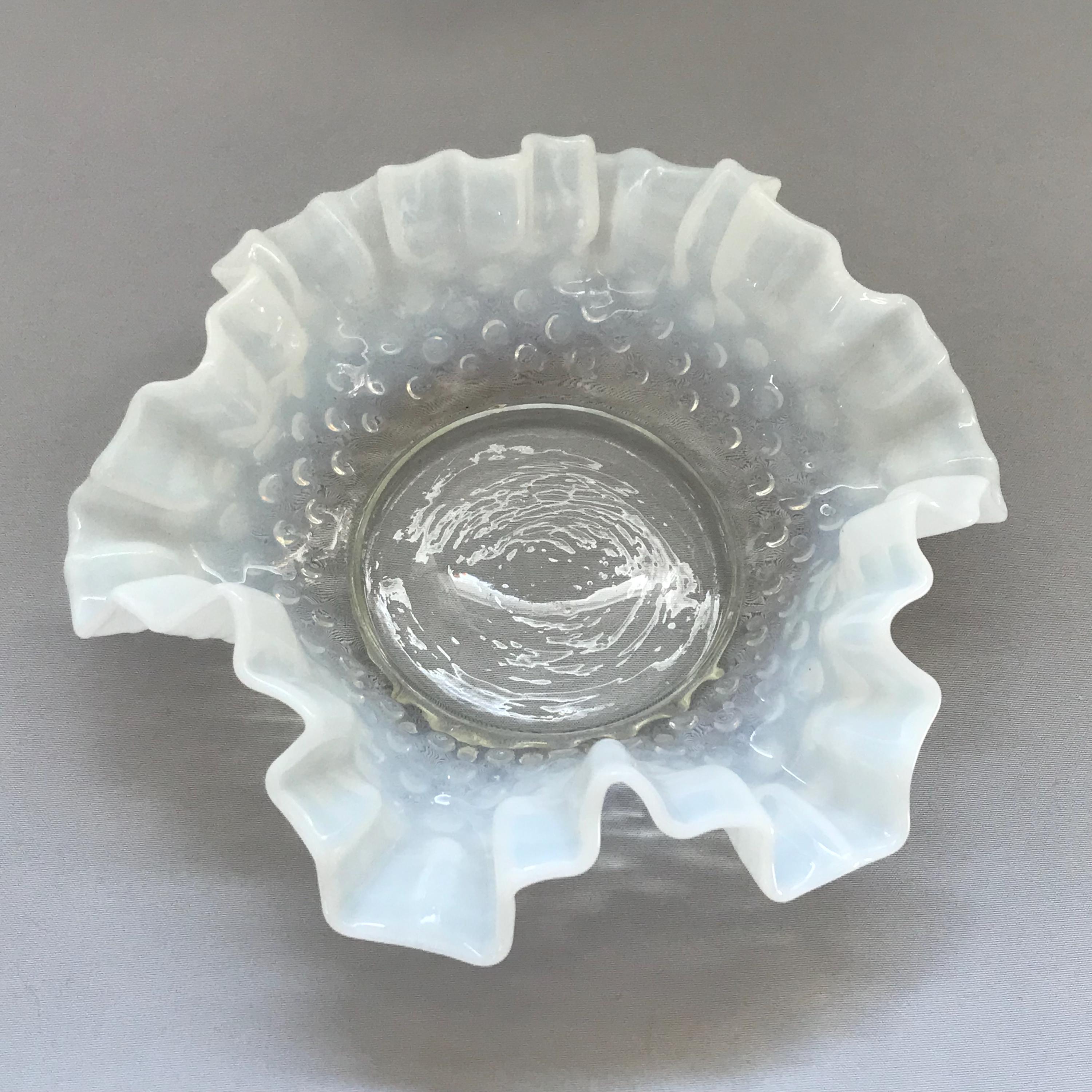 Fenton Hobnail Moonstone Glassware - Etsy