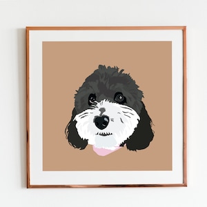 Custom Pet Portrait, Digital Pet Portrait, Dog Portrait, Pet Illustration, Pet Portrait From Photo, Cartoon Pet Portrait, Pet Drawing