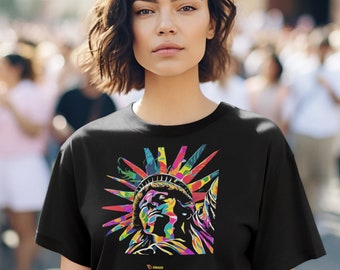 Psychedelic Lady Liberty Tee