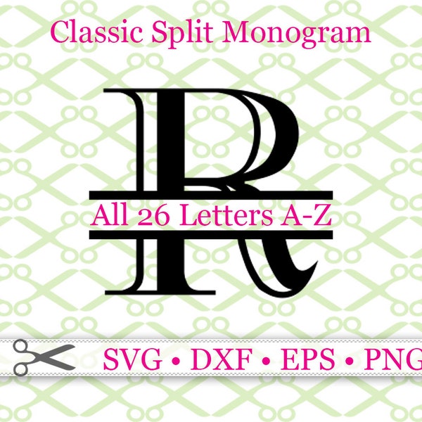 Split Letters Svg - Etsy