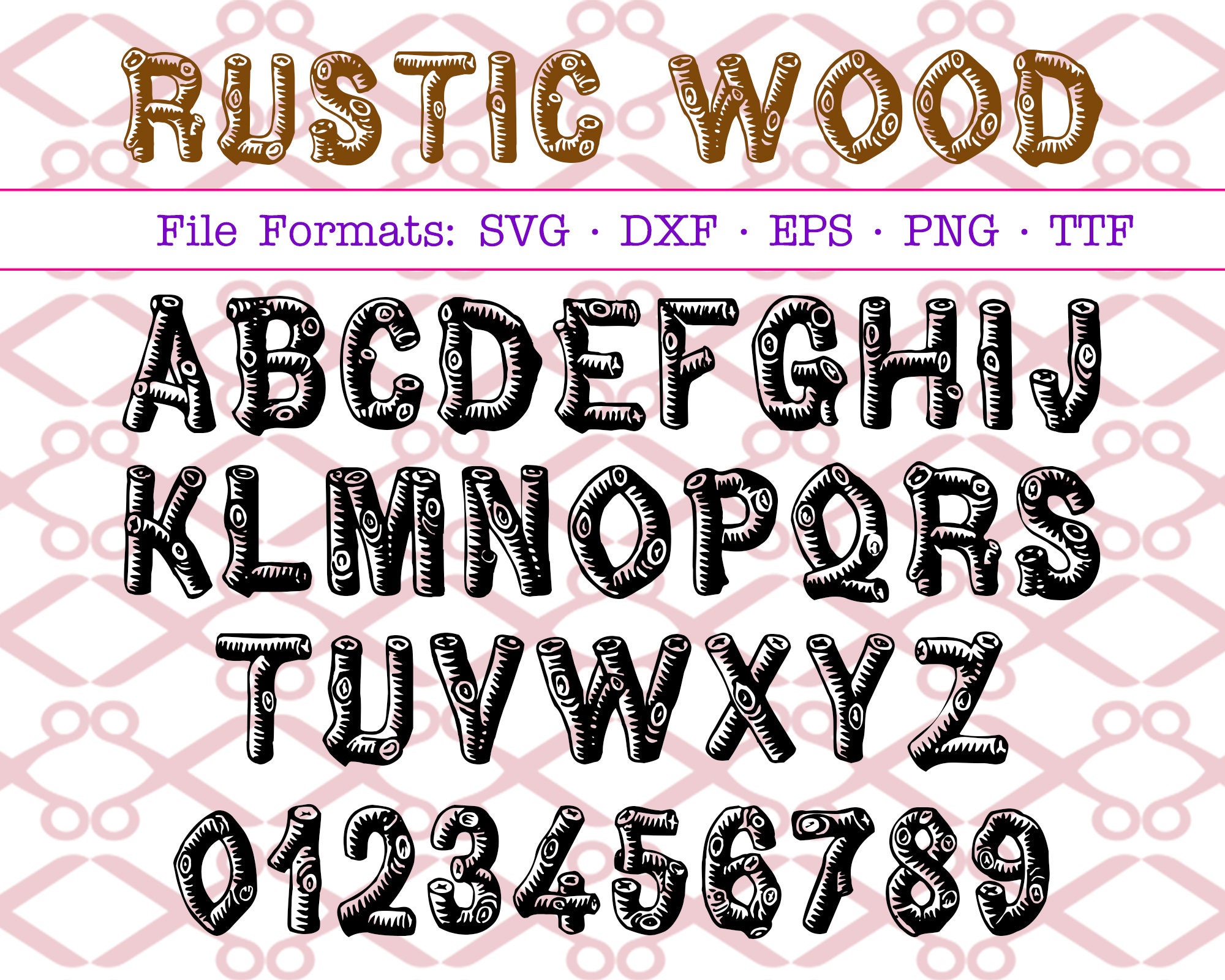 Pattern Wood Numbers PNG Graphic Images Graphic by Heri Store