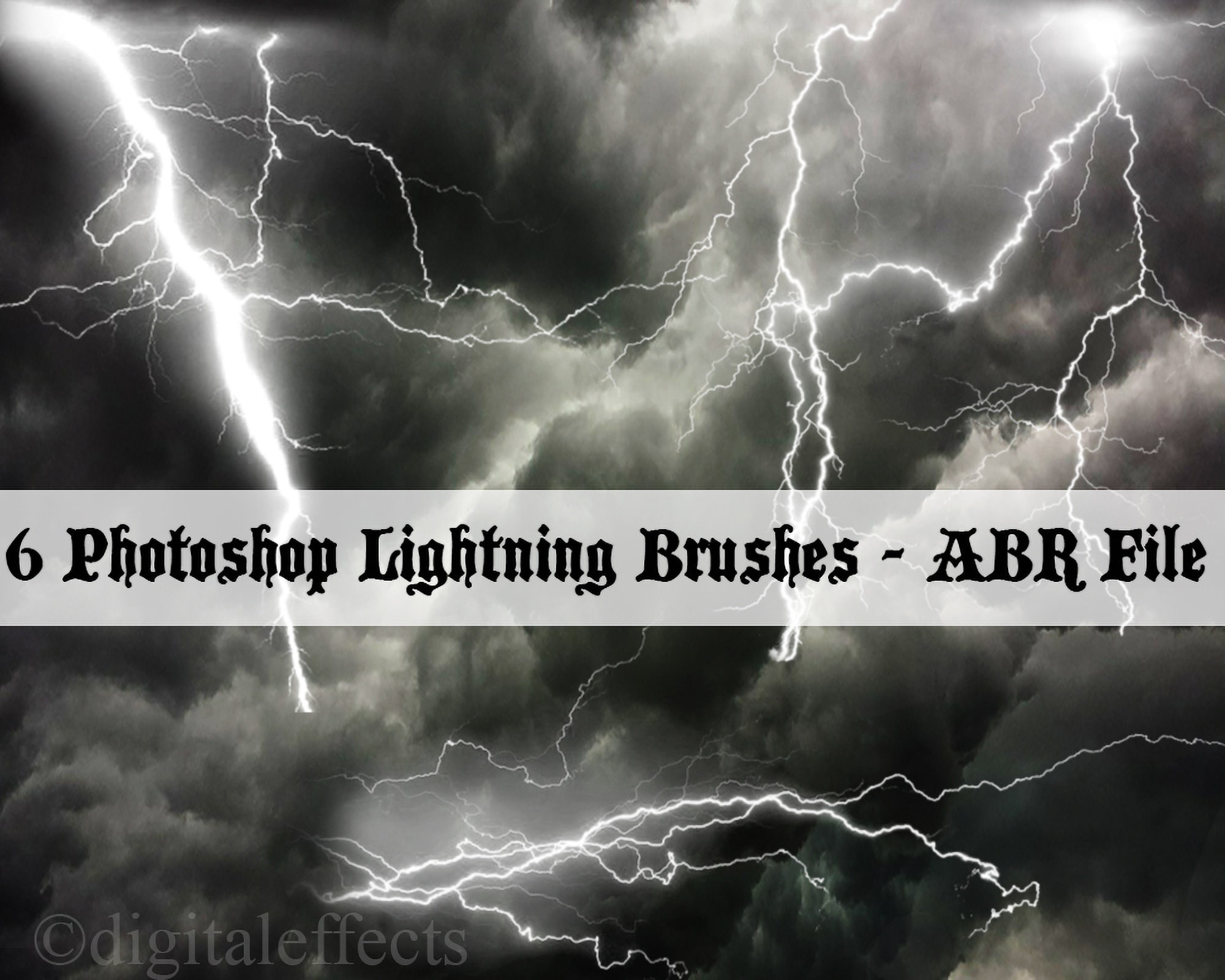 BRUSHES Lightning Brushes Lightning Flash Brushes Etsy