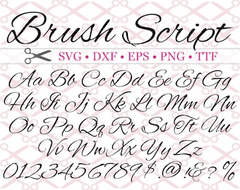 Brush script alphabet deals