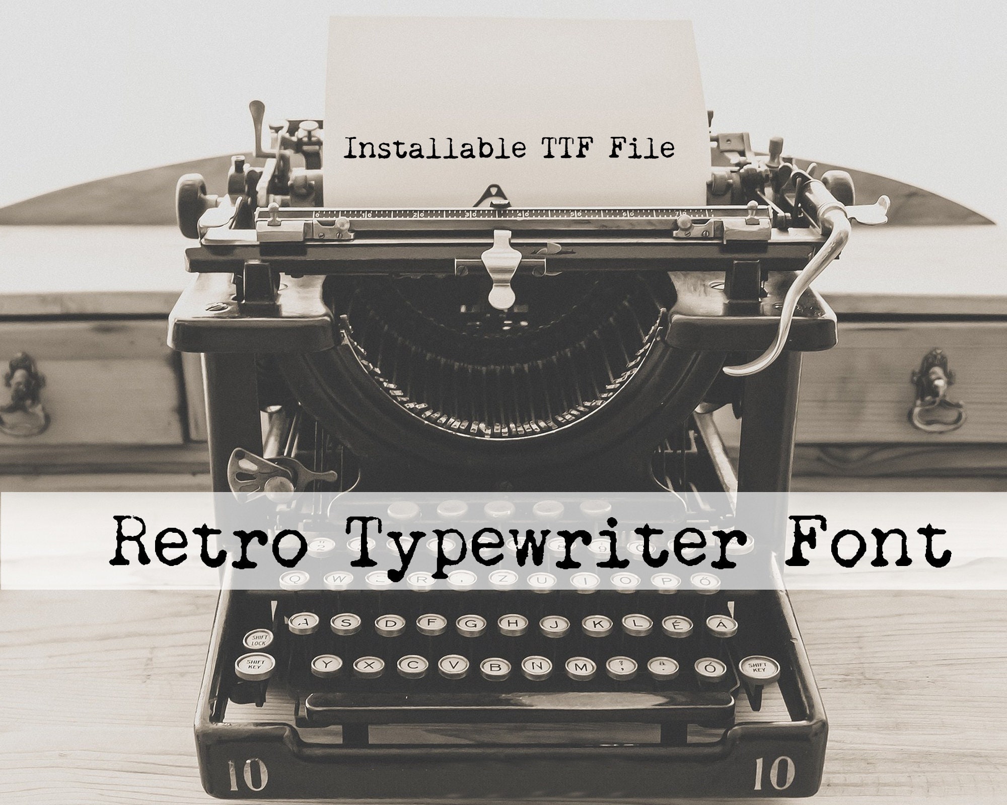  Retro Manual Typewriter - Old Fashioned Machinery Word  Processing Typewriter - Red Black Ribbon - Birthday Gift Display Decoration  - Normal use - Free Writing,White : Office Products
