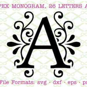 Fancy Gothic Alphabets Printable, Bold and Decorative Vintage Letters With  Fancy Scrollwork, 8 X 10.5 Inch Jpg, Large Uppercase Letters 