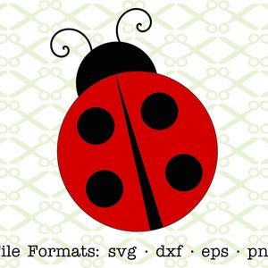 COCCINELLA Svg Dxf, Eps, Png; Clipart di Coccinella, Insetto Svg, Coccinella Svg, Vettore di Coccinella, Cricut e Silhouette, File di taglio digitale Svg