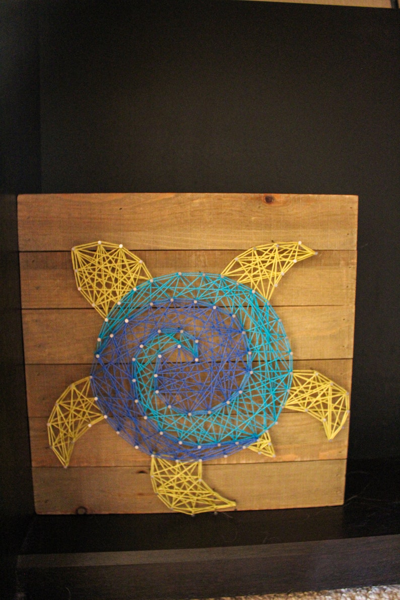 String Loom Turtle Turtle String Art Template: DIY Project (digital Download) - Etsy