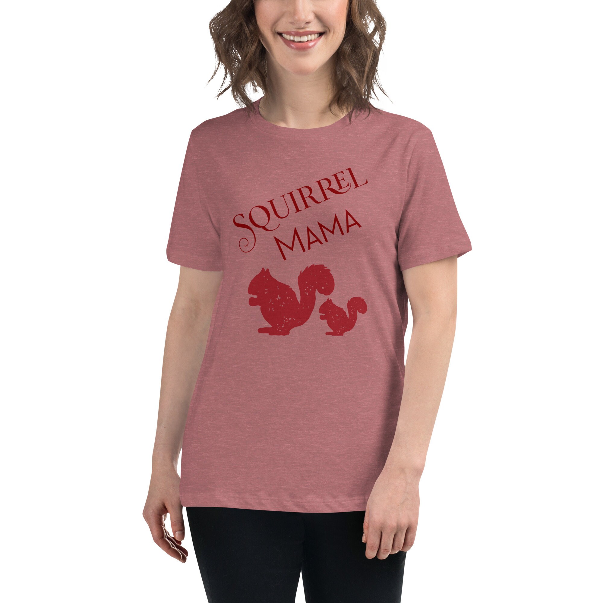 Squirrel Mama T-Shirt For Women Squirrel Mama T-Shirt For Women