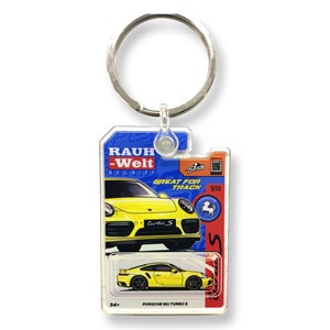 3D Acrylic Keychain, 6.35cm Double-sided Printed Acrylic Charm