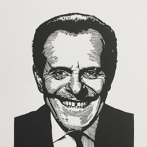 Terry-Thomas | Handmade Limited Edition Linocut Print