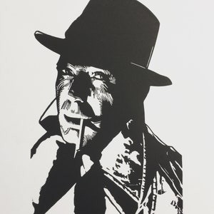 Humphrey Bogart | Handmade Limited Edition Linocut Print