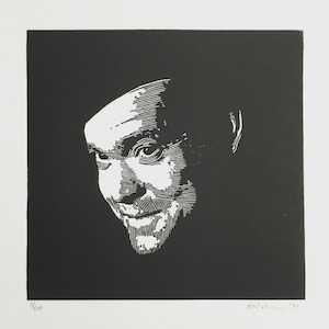Orson Welles | Harry Lime | The Third Man | Handmade Limited Edition Linocut Print