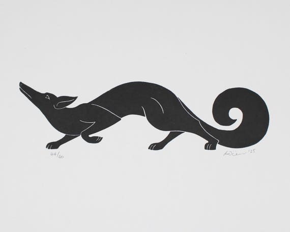Fox | Handmade Limited Edition Linocut Print | INK814