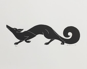 Fox | Handmade Limited Edition Linocut Print