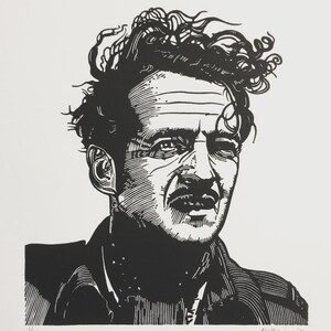 David Niven | A Matter of Life and Death | Handmade Limited Edition Linocut Print