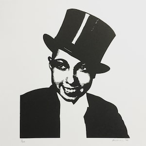 Josephine Baker | Handmade Limited Edition Linocut Print