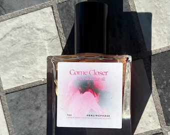 Come Closer Perfume Oil | Love Attraction Oil Rose, Jasmine, Vanilla, Patchouli Blend (1oz)