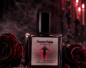 Femme Fatale Perfume Oil | Dark Feminine Energy, Attraction, Confidence (1oz)