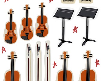 Viola Sticker Sheets (2 sheets)