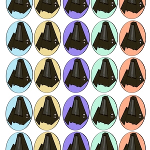 Hojas de pegatinas de metrónomo (2 hojas)