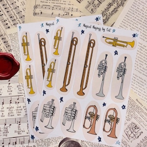 Specialty Trumpet Sticker Sheet (2 sheets)