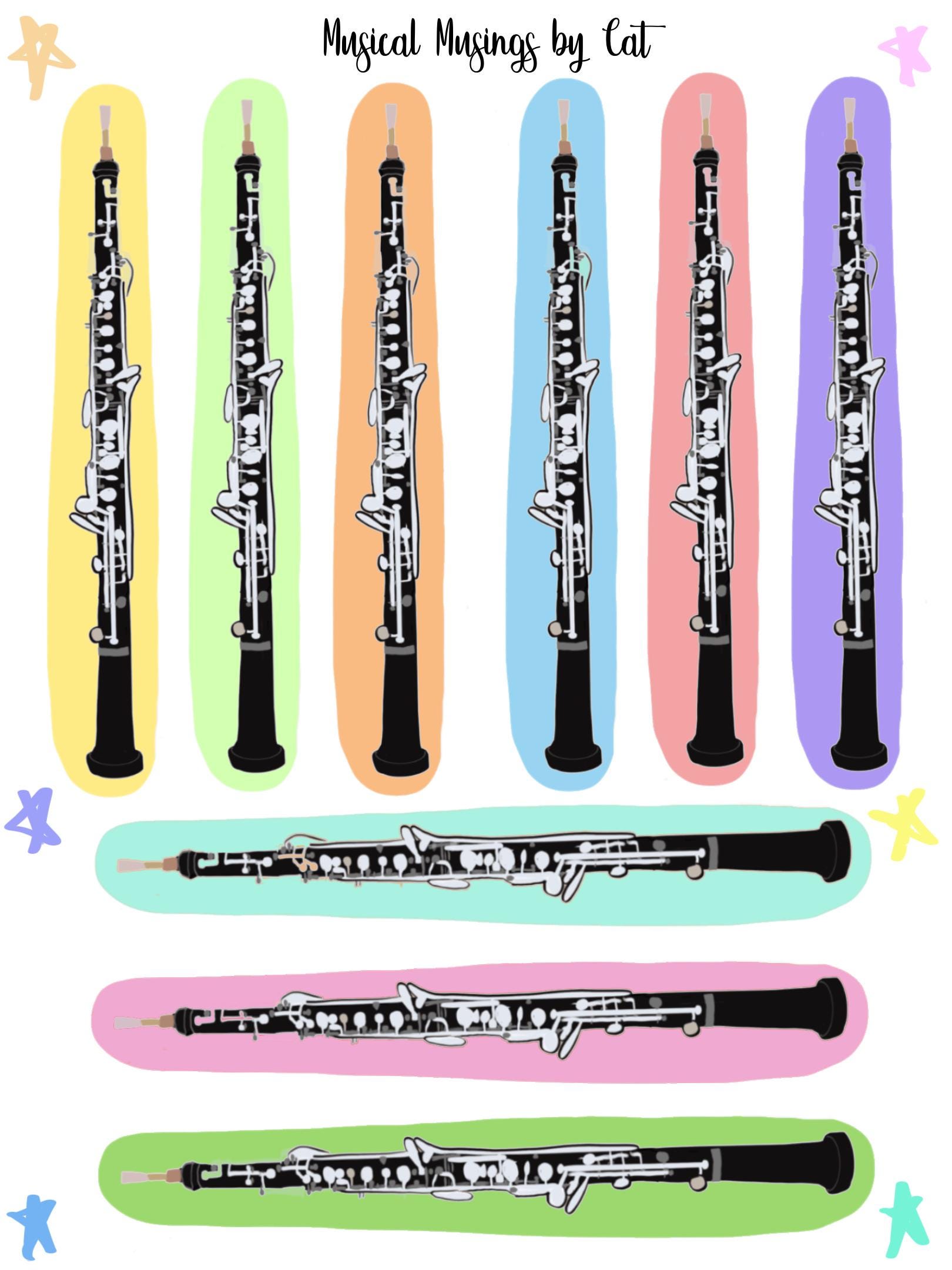 Oboe Sticker Sheets (2 Sheets) - Etsy