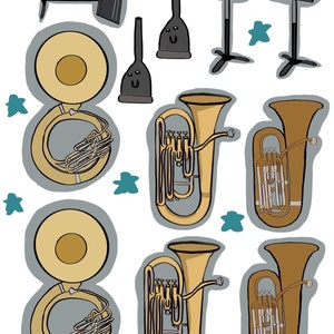 Tuba/Sousaphone Stickers