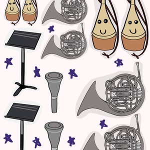 Waldhorn Sticker Bogen (2 Seiten)